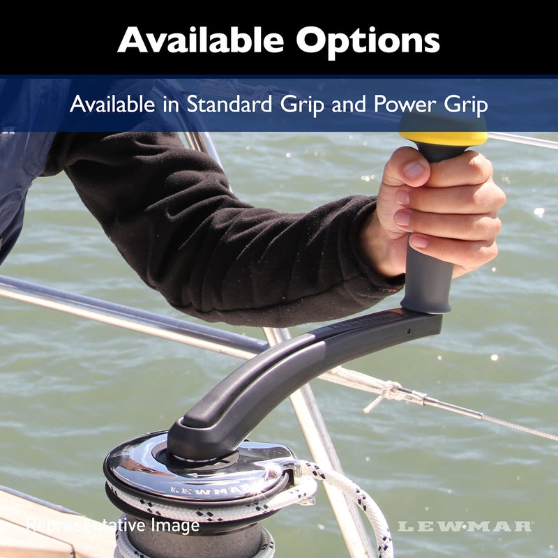 Lewmar 8" Single Grip Winch Handle, Locking, Red with Black Grip â€“ Lightweight, chip-Resistant gelcoat, Strong Composite Design, Glass-Filled Welded Nylon Handles for Strength - Image 5